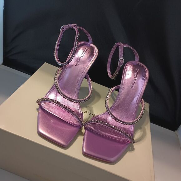 💯🔥MARK FISHER SATRA DRESS SANDAL, WOMEN'S SIZE 8.5 M PURPLE🔥🔥NEW WITH BOX. - Picture 9 of 9